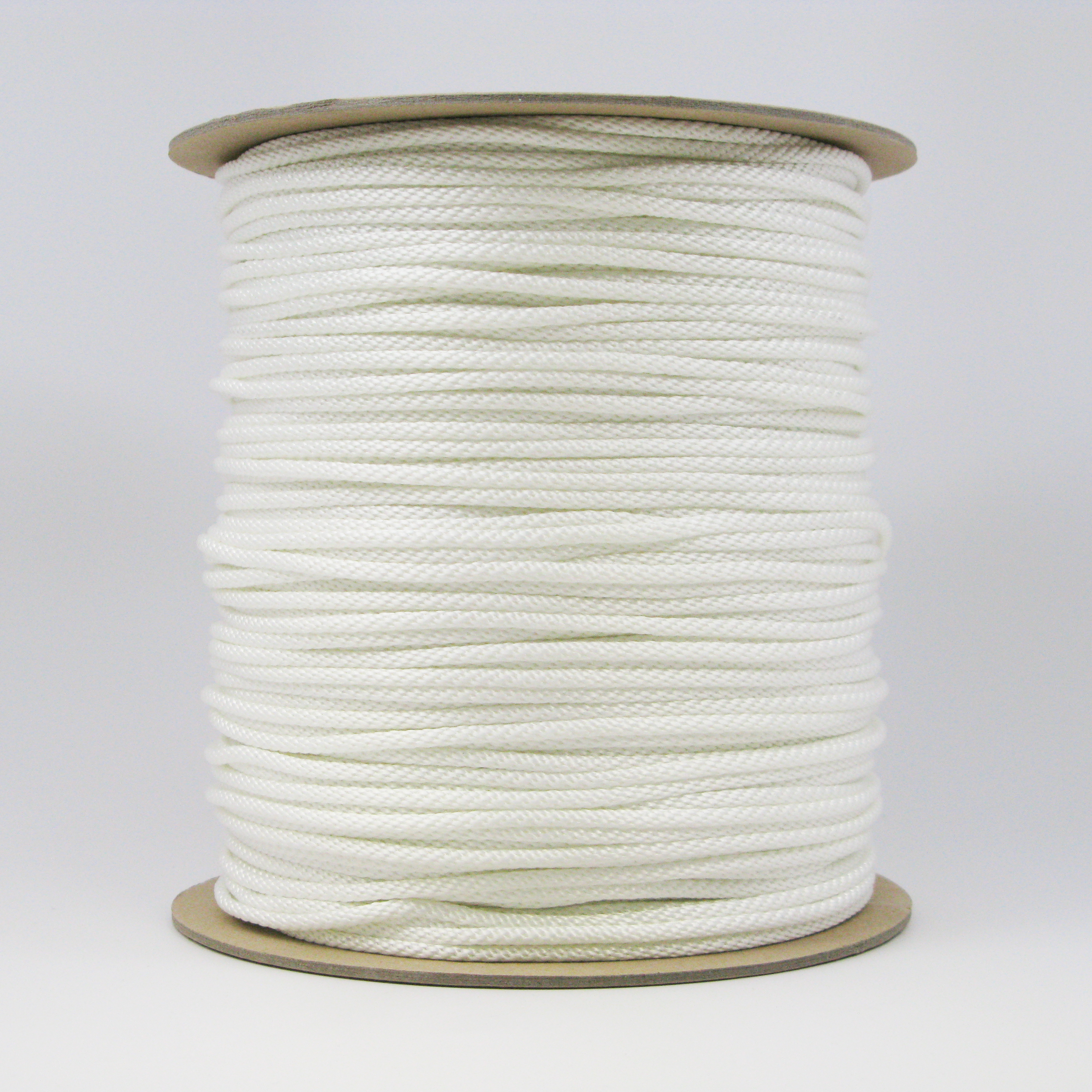 3/16″ Solid Braided Nylon Cord White