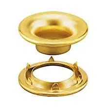 #0 9/32" Rolled Rim Grommet & Spur Washer Brass