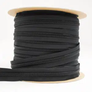 YKK® #10 Ziplon® Chain Zipper Black 3/4" Wide Tape