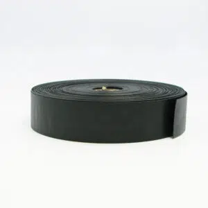 1 1/2" Stamoid Vinyl 2-Edge Turned Facing Black