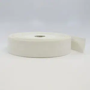 1 1/2" Stamoid Vinyl 2-Edge Turned Facing White