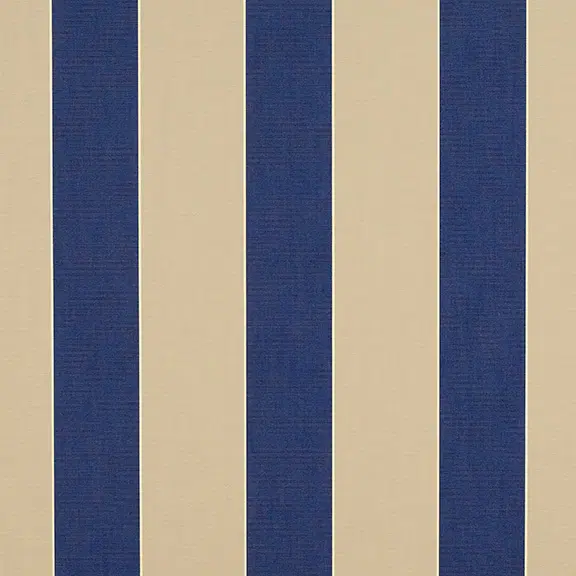 46" Sunbrella Awning Acrylic Mediterranean Canvas Block Stripe