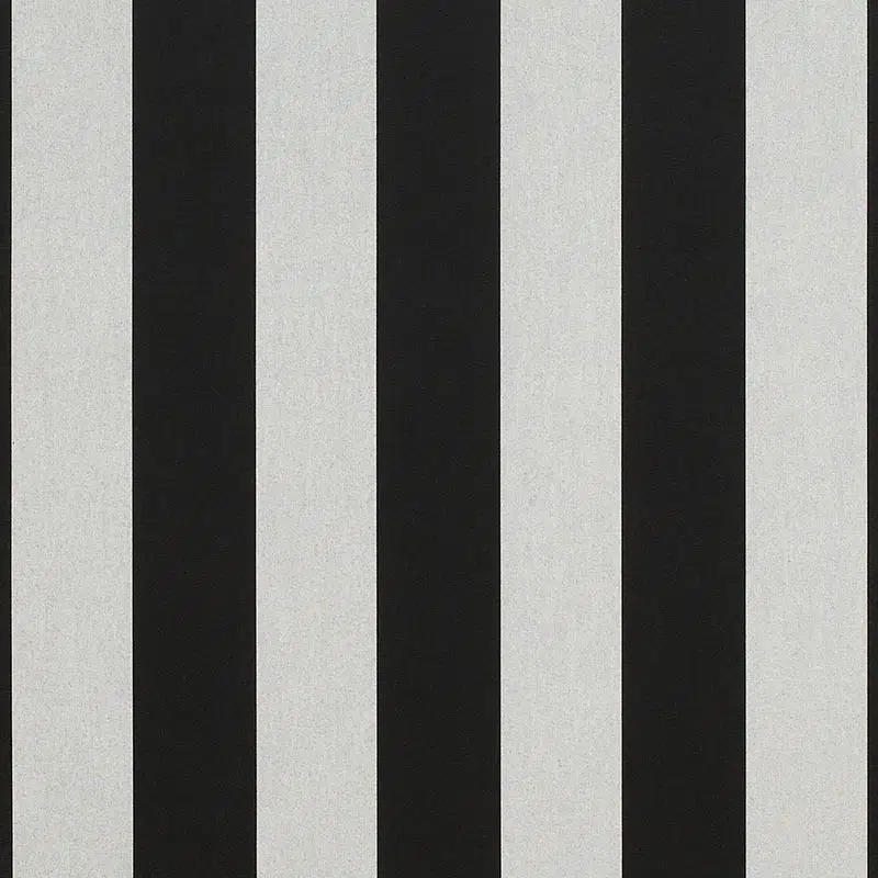 46" Sunbrella Shade Acrylic Beaufort Black/White 6 Bar