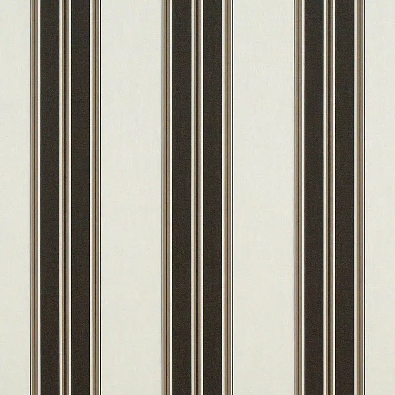 46" Sunbrella Shade Acrylic Black/Taupe Fancy