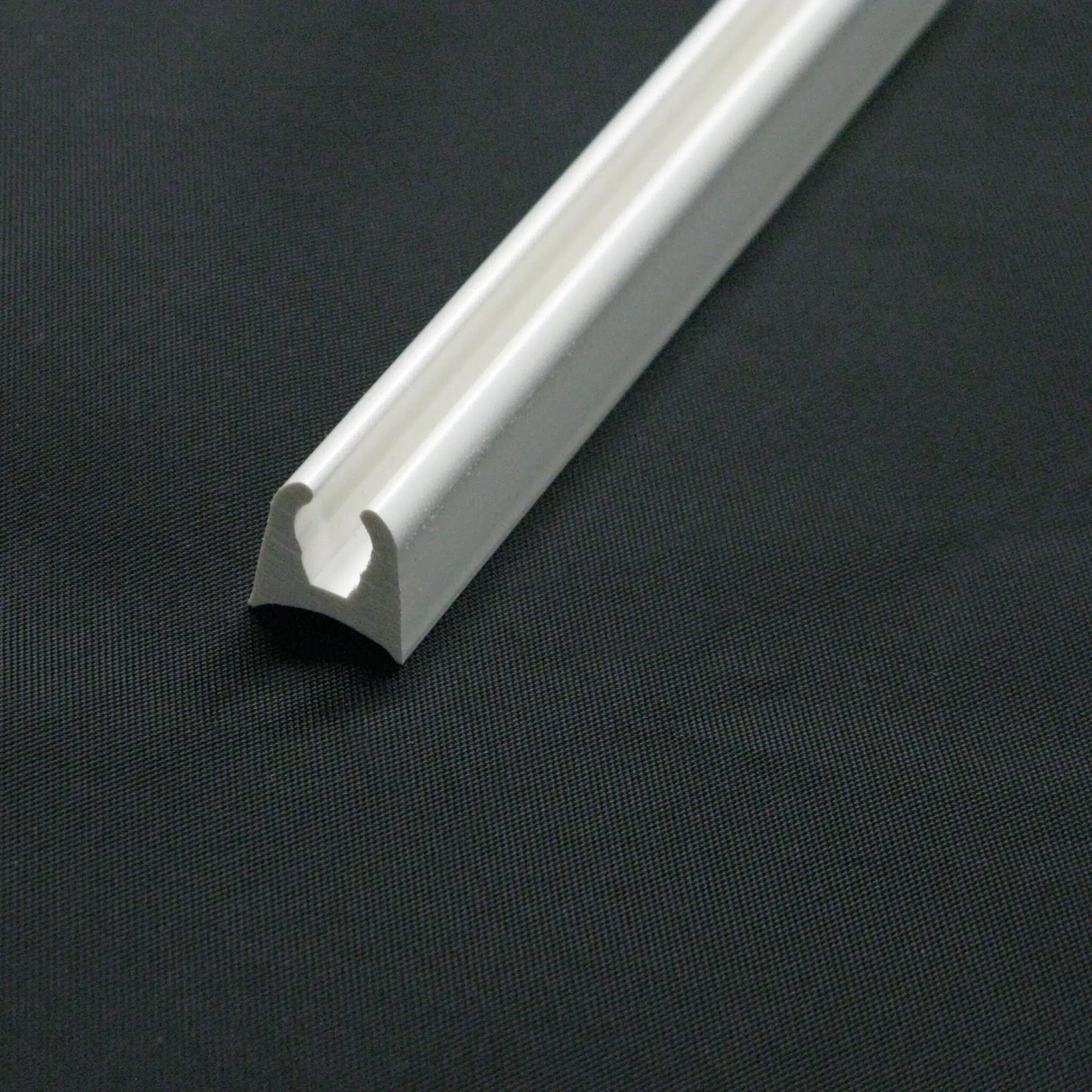 PVC Costa Track™ w/Concave Back Ivory 8' Lengths