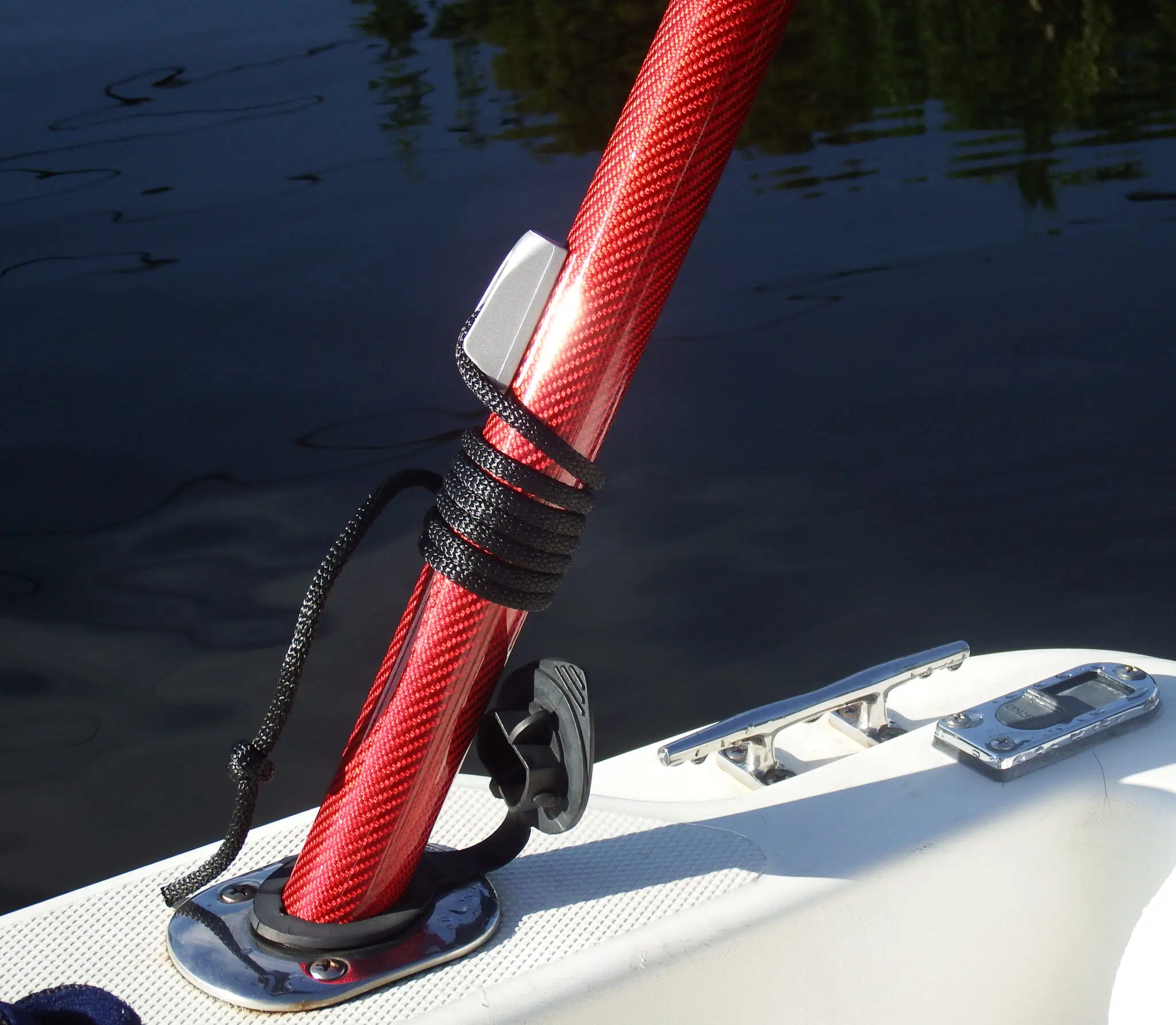 Red Carbon Fiber Shade Poles - Image 2